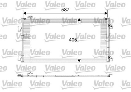 Радиатор кондиционера (Конденсатор) Valeo 817646