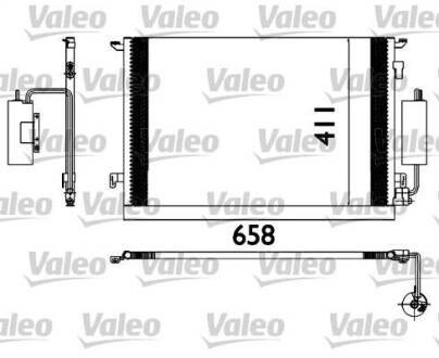 Радиатор кондиционера (Конденсатор) Valeo 817648