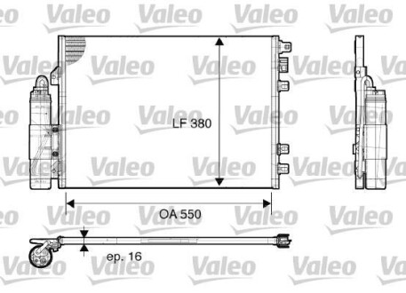 Радиатор кондиционера (Конденсатор) Valeo 817661