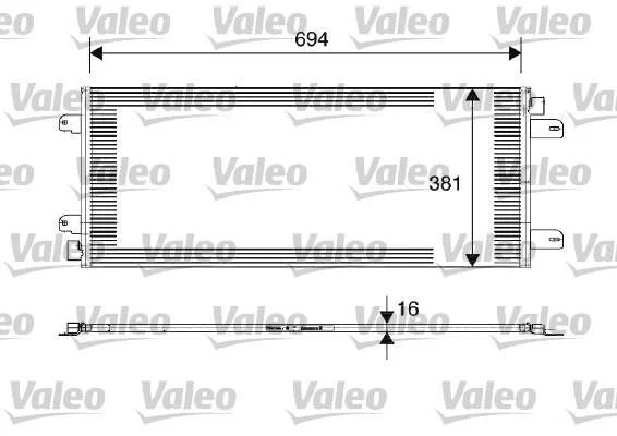 Радиатор кондиционера (Конденсатор) Valeo 817689 (фото 1)