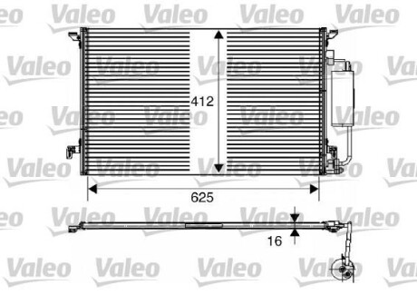 Радиатор кондиционера (Конденсатор) Valeo 817711