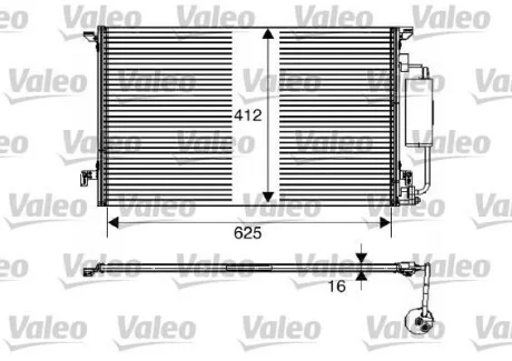 Радиатор кондиционера (Конденсатор) Valeo 817712