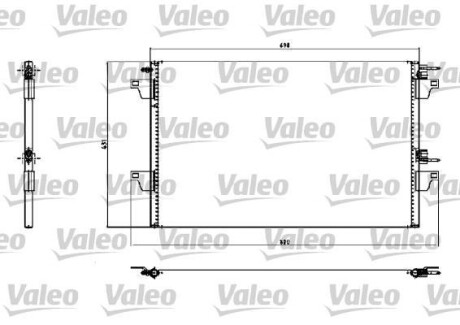 Радиатор кондиционера (Конденсатор) Valeo 817731