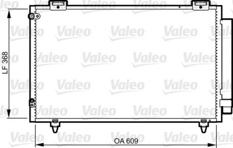 Радиатор кондиционера (Конденсатор) Valeo 817805