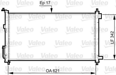 Радиатор кондиционера (Конденсатор) Valeo 817836