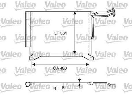 Радиатор кондиционера (Конденсатор) Valeo 817837