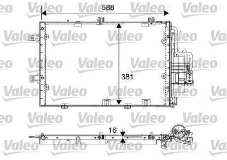 Радиатор кондиционера (Конденсатор) Valeo 817843