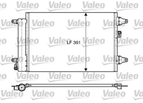 Радиатор кондиционера (Конденсатор) Valeo 818004