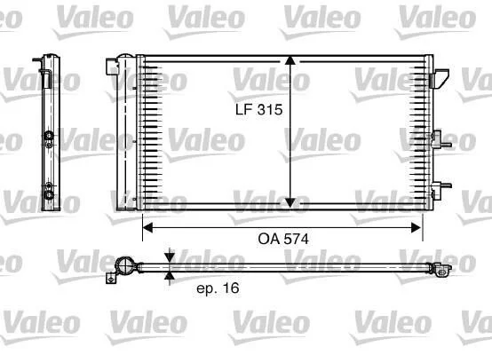 Радиатор кондиционера (Конденсатор) Valeo 818005 (фото 1)