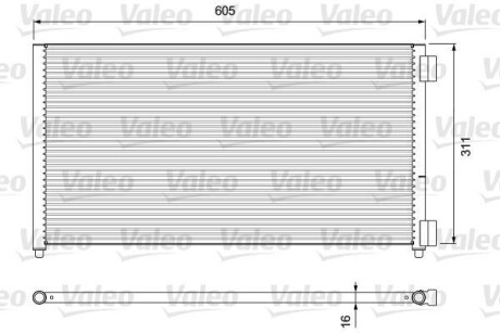 Радиатор кондиционера (Конденсатор) Valeo 818017