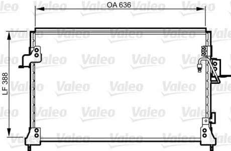 Радиатор кондиционера (Конденсатор) Valeo 818025