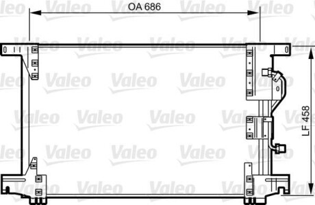 Радиатор кондиционера (Конденсатор) Valeo 818034