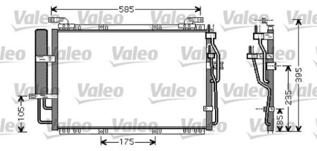 Радиатор кондиционера (Конденсатор) Valeo 818075