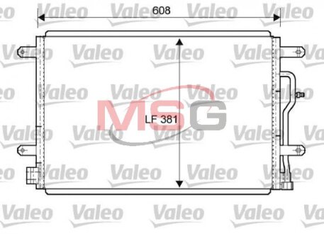 Радиатор кондиционера (Конденсатор) Valeo 818190