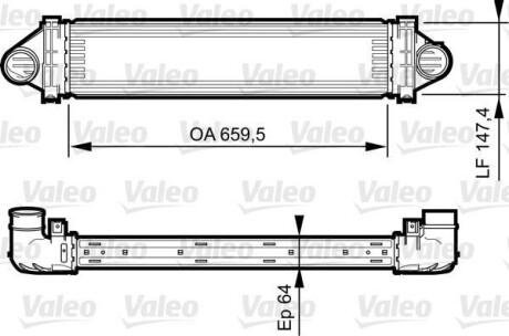 Интеркулер Valeo 818240