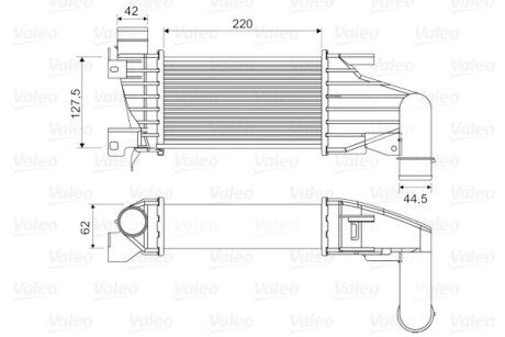 Интеркулер Valeo 818555