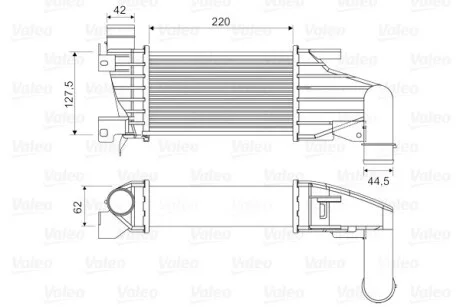 Интеркулер Valeo 818555