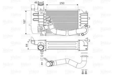 Интеркулер Valeo 818655