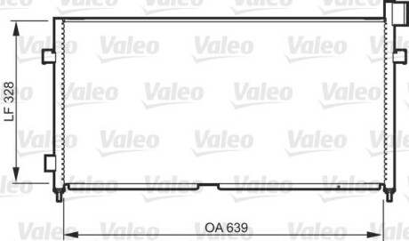 Радиатор кондиционера (Конденсатор) Valeo 818984