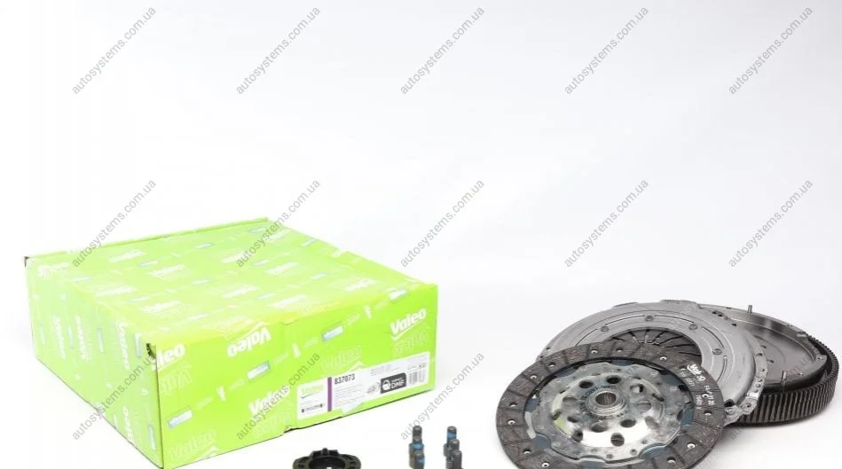 Демпфер + комплект зчеплення VW Caddy 1.9TDI 77kw 04-10/Golf V 1.6TDI 66-77kw 03-08 (+вижимний) Valeo 837073 (фото 1)