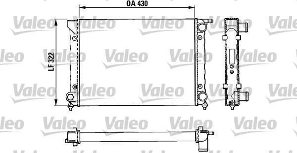 Радиатор охлаждения двигателя Valeo 883820 (фото 1)