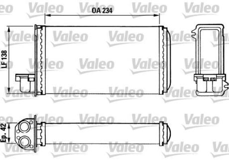 Радиатор отопителя салона Valeo 883965