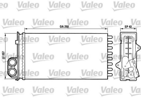 Радиатор отопителя салона Valeo 883976