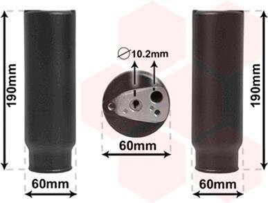 Осушитель кондиционера Van Wezel 0100D003