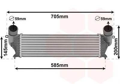 Интеркулер Van Wezel 01014700