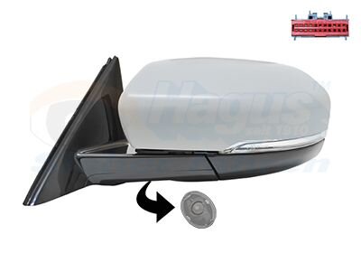 Зеркало наружное заднего вида левое Van Wezel 0251817