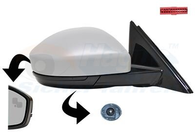 Зеркало наружное заднего вида правое Van Wezel 0261828