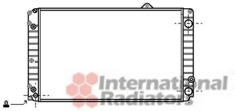 Радиатор охлаждения двигателя Van Wezel 03002099