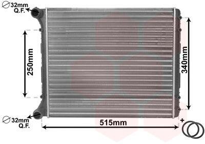 Радиатор охлаждения двигателя Van Wezel 03002220