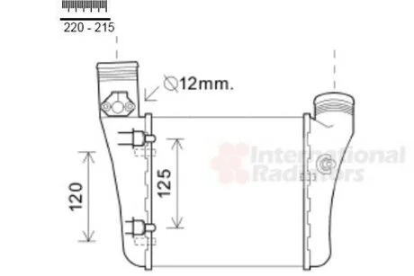 Интеркулер Van Wezel 03004333