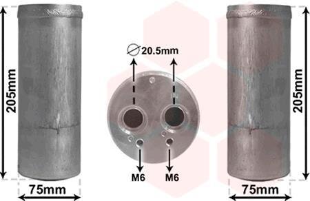 Осушитель кондиционера Van Wezel 0300D210