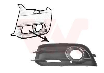 Решетка бампера переднего (заглушка) левая Van Wezel 0301593