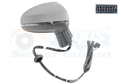 Зеркало наружное заднего вида правое Van Wezel 0304818