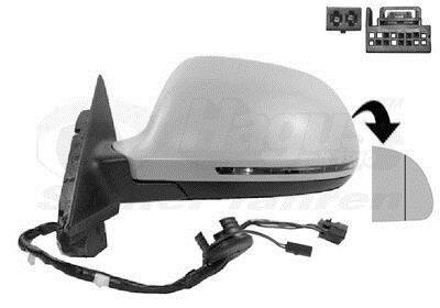 Зеркало наружное заднего вида левое Van Wezel 0307807