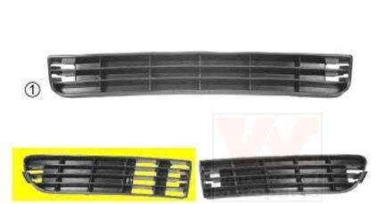 Решетка бампера переднего (заглушка) правая Van Wezel 0314504