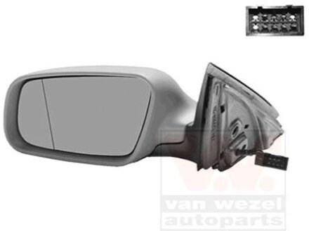 Зеркало наружное заднего вида левое Van Wezel 0317807