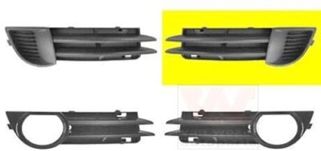 Решетка бампера переднего Van Wezel 0333591