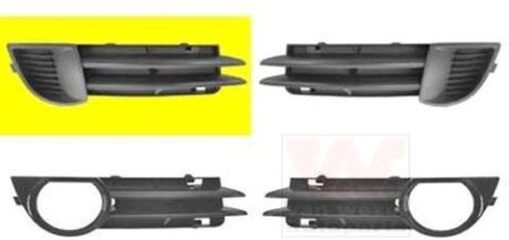 Решетка бампера переднего Van Wezel 0333592