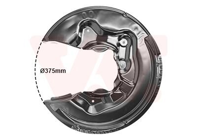 Защита тормозного диска Van Wezel 0334378