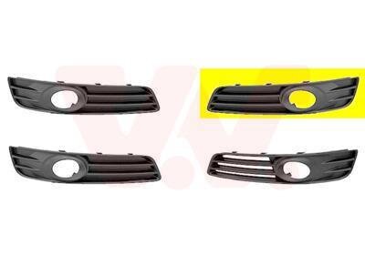 Решетка бампера переднего (заглушка) левая Van Wezel 0334591