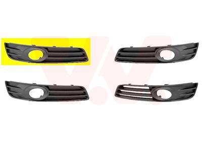 Решетка бампера переднего (заглушка) правая Van Wezel 0334592