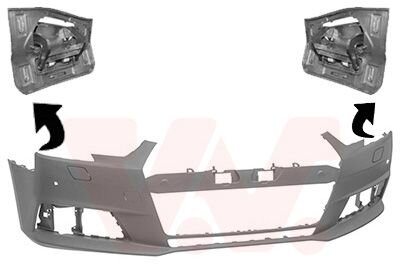 Бампер передний Van Wezel 0346578