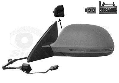 Зеркало наружное заднего вида левое Van Wezel 0370817