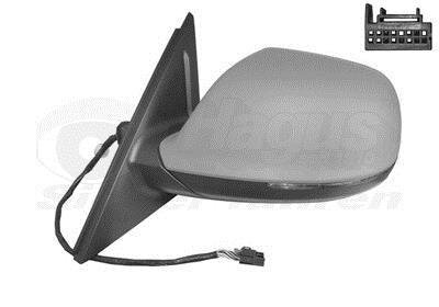 Зеркало наружное заднего вида левое Van Wezel 0380807