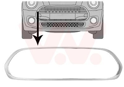 Рамка решетки радиатора Van Wezel 0518518