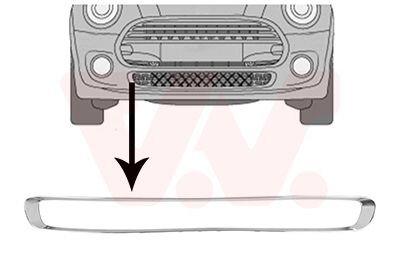 Рамка решетки радиатора Van Wezel 0518599